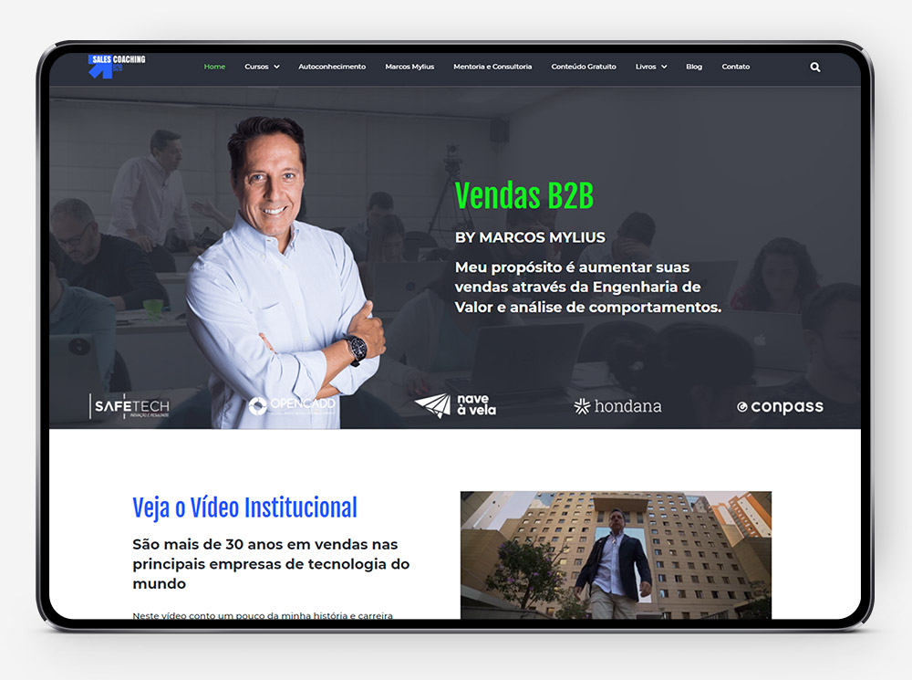 Site Sales Coaching por Lubna Producão Digital